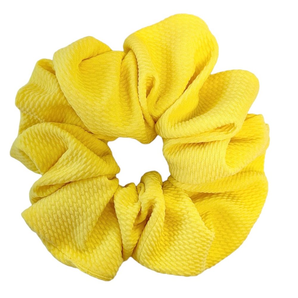 Brand New Handmade Yellow Extra Large Scruchies for all hair type